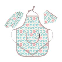 코니아일랜드 아동용 순면 앞치마 세트