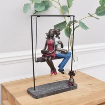 로라스 엔틱 커플 인테리어 소품, 그네커플