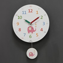 교육용 코끼리 추시계 kthx0438 + 건전지, 혼합색상