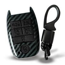 어반카 기아 카본 풀커버 차키케이스 6버튼, 블랙