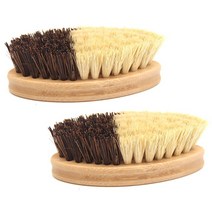 GUNU 주방 우드타입 타원형 브러쉬 13cm, 혼합색상, 2개