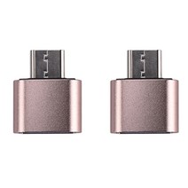 칼론 USB 3.0 미니 C타입 OTG젠더 KR-MCOTG, 핑크골드, 2개