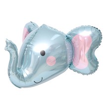 그라보벌룬 3D코끼리 은박풍선, 혼합색상, 1개