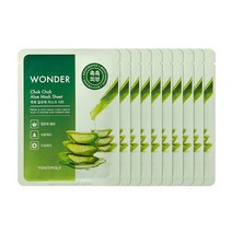 토니모리 원더 알로에 촉촉 마스크 시트, 1개입, 10개