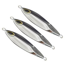 로얄피쉬 크롬 메탈지그 벤댕이타입 루어 3p, 실버, 60g