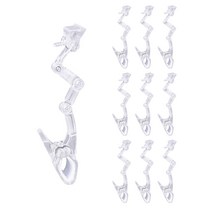 3단 굴절 POP 집게꽂이 투명 18cm, 10개