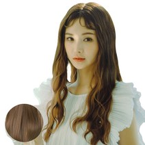 가발나라 U자형 히피펌 오픈반가발 + 엑스트라피스 2p + 가발빗 + 꼬리빗 + 악어핀 세트, 카키브라운, 1세트