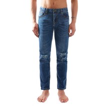 고스트리퍼블릭 남성용 스트레치 슬러피 워싱 데미지 청바지 JUP-5069