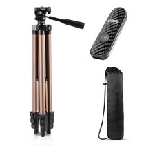 셀루미 브론즈 프리미엄 삼각대 4.0 블루투스 리모컨 풀세트 125cm, SEL-WT3133(블랙)