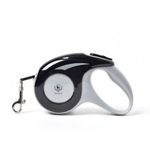 딩동펫 강아지 원터치보름달 자동줄 3m, 블랙