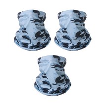 아리코 자외선 차단 쿨 마스크 3p, 밀리터리 라이트블루