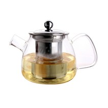 티어스 스텐 거름망 유리 티포트 TS-01, 혼합색상, 600ml