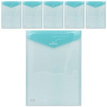 비팬시 멜로우 봉투화일 세로형 A4, 민트, 6개