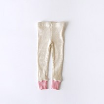 레인보우키즈 유아동용 귀요미 배색 골지 레깅스