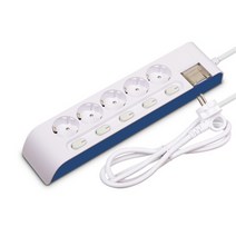 하이탭 디자인 안전 개별 스위치 멀티탭 5구 16A HIPMP-5, 5m, 1개