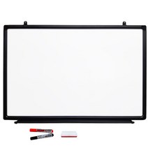 일반형 화이트보드 + 마카 검정 + 빨강 + 지우개, 블랙알루미늄