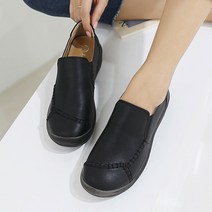 제이슈 소가죽 여성용 깔끔매력 발편한 슬립온