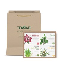 티메이드 유기농 허브차 뷰티 4종세트, 히비스커스티백 10p + 마테티백 10p + 새싹보리티백 10p + 루이보스티백 10p, 1세트