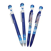 디즈니 인사이드아웃 마스코트 3색 볼펜 0.5mm x 2p + 단색 볼펜 0.5mm x 2p 세트, 슬픔이, 1세트