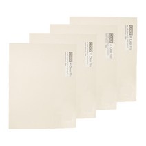 아이비스 컬러 PP 클리어파일 40Pockets, 크림(SP09756), 4개