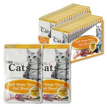 더캣츠 고양이 스프 파우치 간식 50g, 치킨 + 야채 혼합맛, 40개