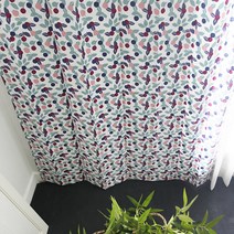 바이아미 베리머치 작은창 꽃무늬 가리개 커튼