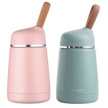 비쥬 보온보냉병 2종 세트, 핑크, 블루, 300ml