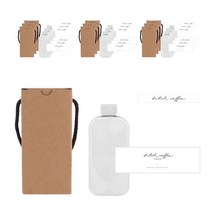 납작페트병 250ml 투명캡 + 전용박스 + 로망스 더치커피 스티커 + 로망스 더치커피 봉인스티커, 10세트