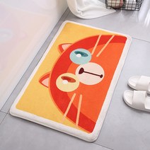 알럽홈 애니멀페이스 현관 욕실 바닥 매트, 3오드아이캣