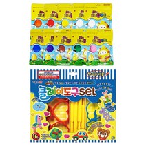 몰랑이 허니클레이 50g x 10색 + 종이나라 클레이도구 세트, 혼합색상, 500g