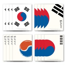 더오픈하우스 태극기 제본노트 4종 세트 23-4837, 태극기, 대한민국, 대한민국2, 태극문양, 4세트