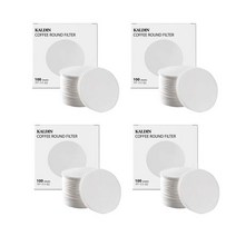 칼딘 핸드드립 라운드 커피필터 82mm, 100개입, 4개