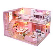 꼬미딜 DIY 미니어처하우스 중형 09 꿈속의 천사 + 제작도구, 혼합색상