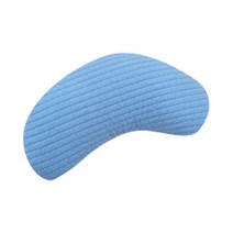 편백아트 3D 매쉬 순면 반달 편백베개 + 프리미엄 미니 큐브칩 세트, 하늘