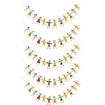 윰스 동물친구들 파티 가랜드 5p, 혼합색상, 1세트