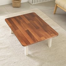 좌식 접이식 테이블 600 x 400 cm, 멀바우 + 화이트(다리)