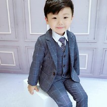 미소파파 남아용 체크신사 상하세트