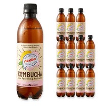 넥스바 무설탕 로즈 레몬네이드 스파클링 콤부차, 450ml, 12개