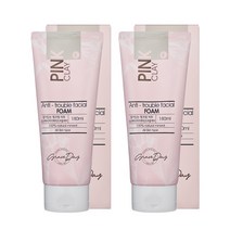 그레이스데이 핑크 클레이 안티 트러블 페이셜 클렌징 폼, 180ml, 2개