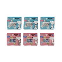 피너츠 스누피 뜯어쓰는 마스킹 테이프 90 x 90 mm 2종 세트, 혼합색상, 3세트