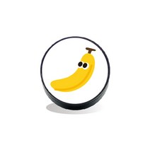 벨르아망 룩룩 디자인 차량용 방향제 바나나 화이트자스민민트, 1개입, 1개