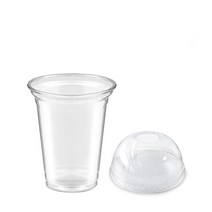친환경 PLA생분해 테이크아웃 아이스컵 92mm 490ml + 돔뚜껑 세트, 1개입, 500개