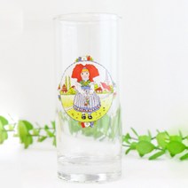 티모앙시 보클링 유리잔, 꽃을든소녀, 1개