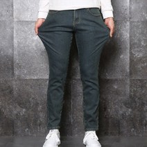 팬츠하우스 남성용 슬림스판 원워싱 융본딩 기모청바지 333-1