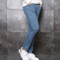 팬츠하우스 남성용 슬림스판 원워싱 융본딩 기모청바지 333-3