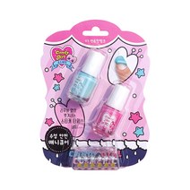 Candygirl 수성 안전 어린이 매니큐어, 03 민트핫핑크, 1개