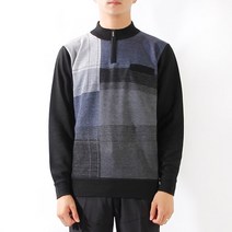 남성용 기능성 아웃도어 데일리 모던 집업 골프 니트D