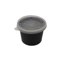 티나피크닉 밥 국 일회용 배달용기 검정 대 280ml, 1개입, 100개