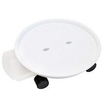 이동식 원형 화분 받침대, 화이트