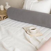 주호데코 마카롱 원형 바디필로우 커버, 차콜